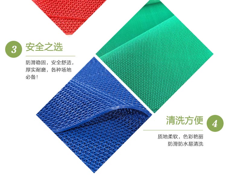 Hollow nhựa mat PVC non-slip phòng tắm cao su thảm mat cửa phòng tắm mat nhà full mat