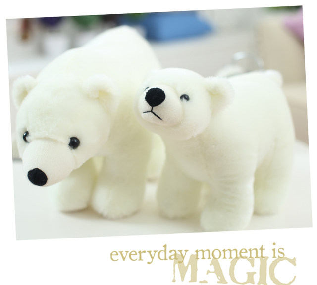 ຫມອນ polar toy plush ສະດວກສະບາຍ, doll ຫມີສີຂາວພາຍໃນປະເທດທີ່ຫຼິ້ນແລະຫນ້າຮັກ, doll ຢືນ, ຂອງຂວັນເດັກຍິງ