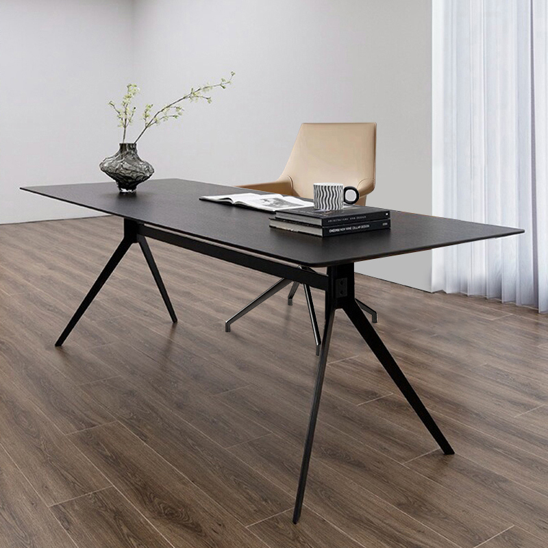 Italian-Style Light Luxury Solid Wood Desk, Modern and Simple Home Double Writing Desk, Boss Office Desk, Designer Computer Desk