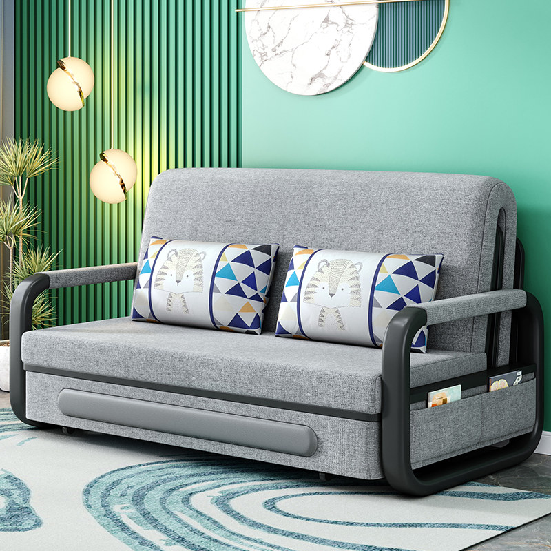 Sofabed dual-purpose foldable double sitting small living room multifunctional simple apartment 1 5 meters storage