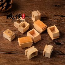 Bamboo Birdcage carving Cup bird cage cup Cup Cup bird bowl inlay head thrush cage embroidered eye cage chin cage