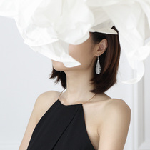 Zhongtan famous watch Diamond diamond ear nail full drill long smart diamond earrings female