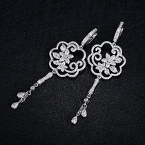 Zhongtan famous watch Diamond new Chinese style-drunken series diamond earring bracelet paradise stand by the window