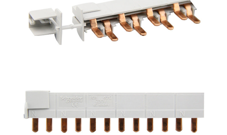 施耐德断路器 空气开关空开 汇流排 DPN双进双出 12回路连接 铜排 DPN汇流排,汇流排,施耐德
