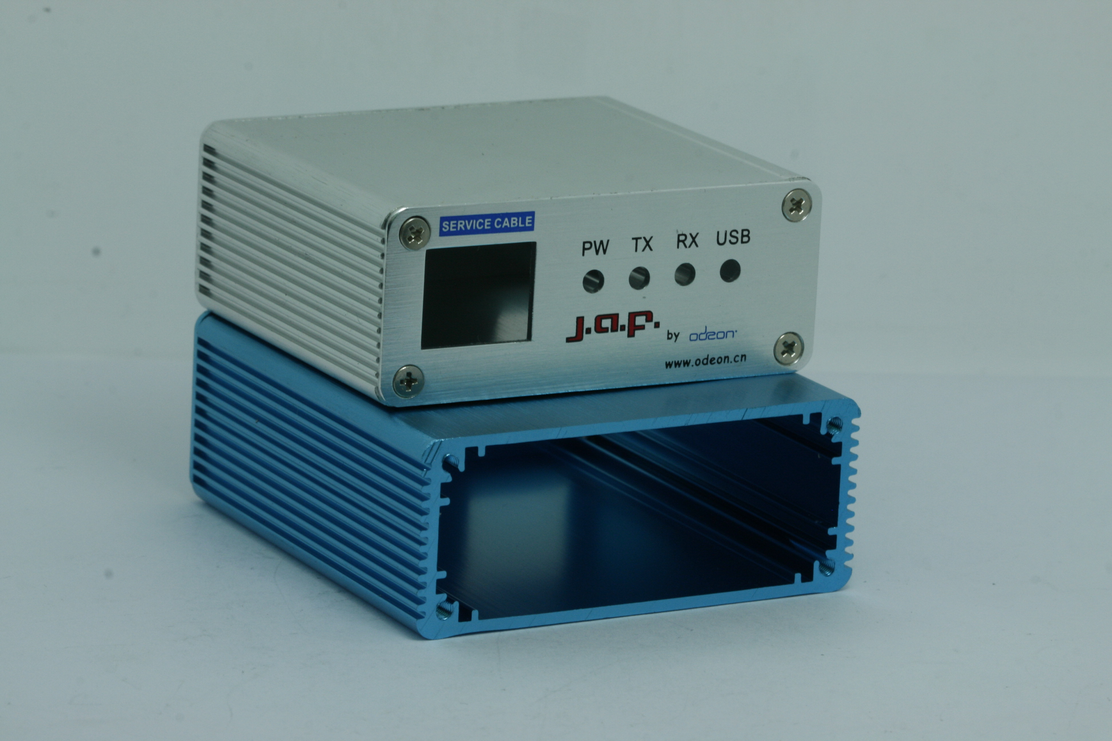 Manufacturer supply audio anti-jammer housing 66 * 27 * 80mm aluminium extrusion material housing on-board GPS aluminium housing