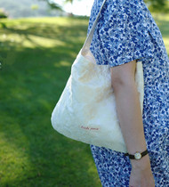 Small Parisian hand as grocery store 100 lap day series beige stereo jacquard armpits underbag ladies single shoulder bag