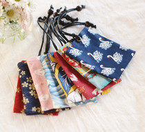 Small Paris Three original homemade handmade cloth art day series bus cutting sleeve door fasting bag containing bag