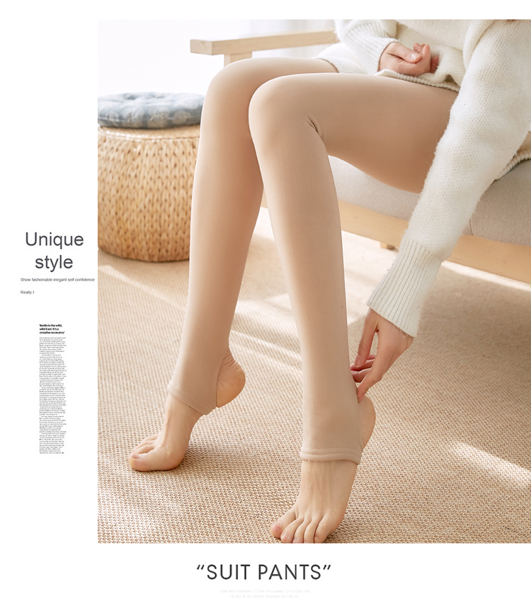 Màu đen cộng với nhung dày romper vớ trong sự ấm áp dày với vớ chân bước trên quần lót một chân chống móc nữ quần tất cực đẹp