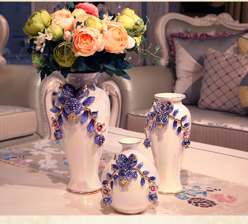 European vase furnishing articles ceramic simulation flowers sitting room suit creative household act the role ofing is tasted vase girlfriends wedding gift