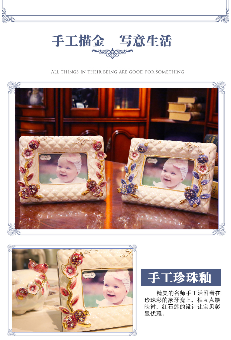 European ceramic 6 inch rectangular frame table creative images desktop ornaments furnishing articles children gifts to restore ancient ways