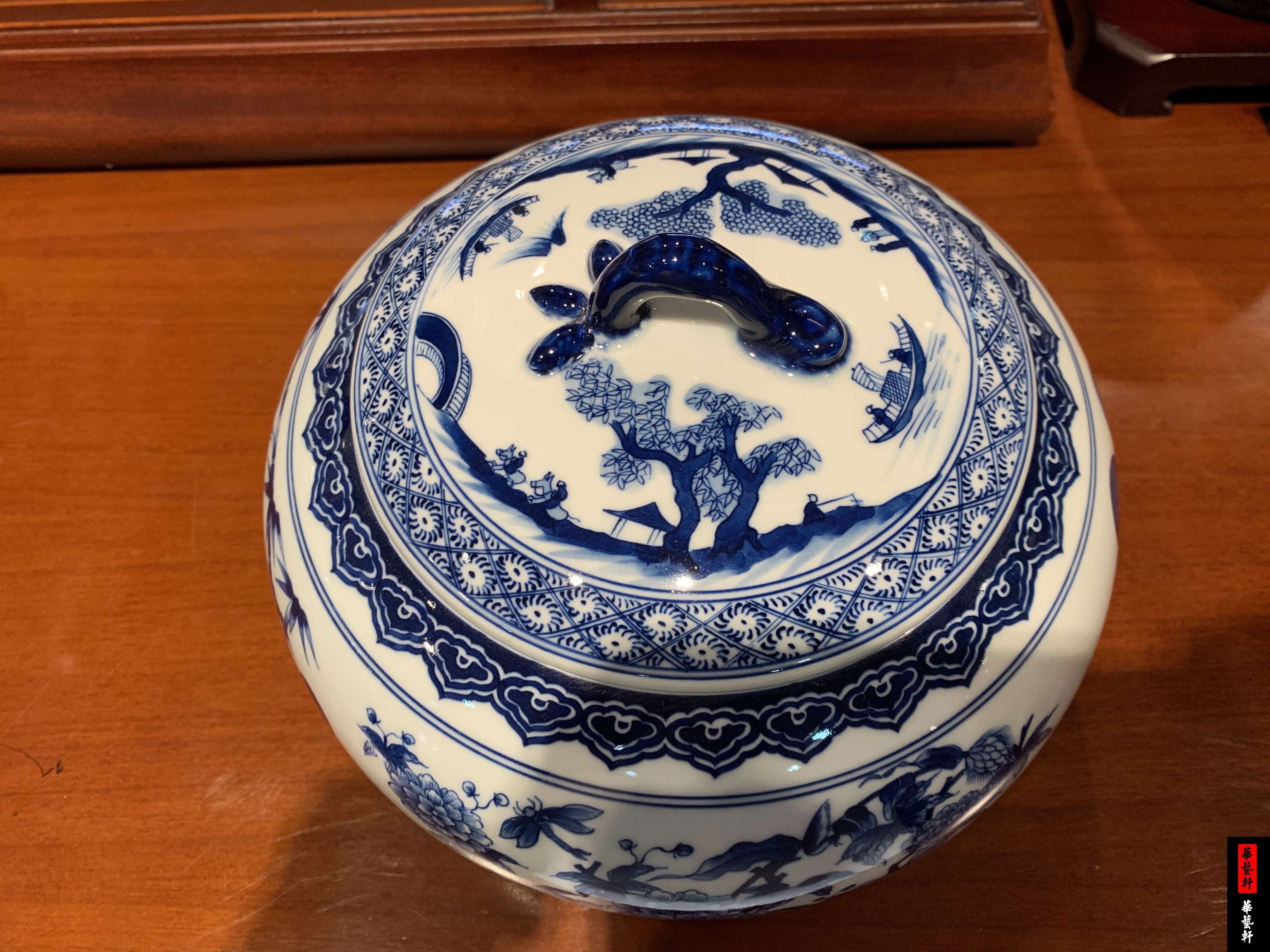 Five Liangyu Tai Fu Wu Xiangrui's Day-style green flower tea leaf jars (original old and old expensive and Xiang dynasty industry and commerce) Hua Yixuan