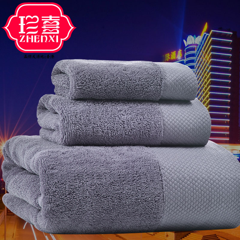 Nhập khẩu bông ba mảnh khách sạn năm sao khách sạn khăn Khăn trắng mềm mại, thấm khăn lint-miễn phí - Khăn tắm / áo choàng tắm khăn tắm trắng