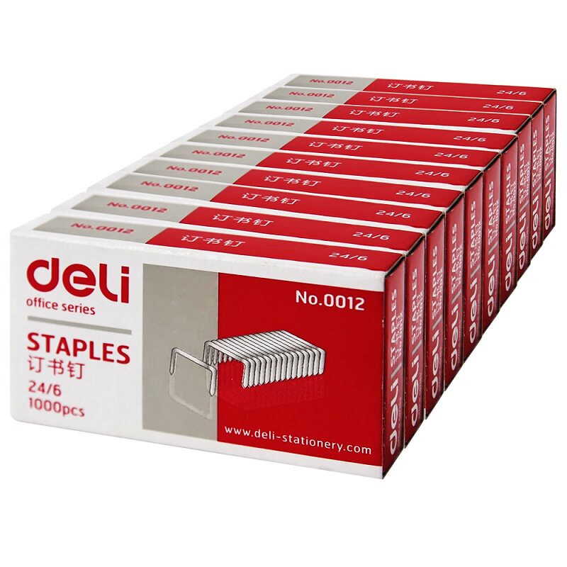 Able stationery 0012 Uniform staples universal bookbinding needle 12 1000 of box stapler with nail 24 6-Taobao