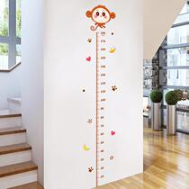 Height stickers 3D three-dimensional wall stickers baby cartoon big tree measuring height ruler childrens room kindergarten wall decoration