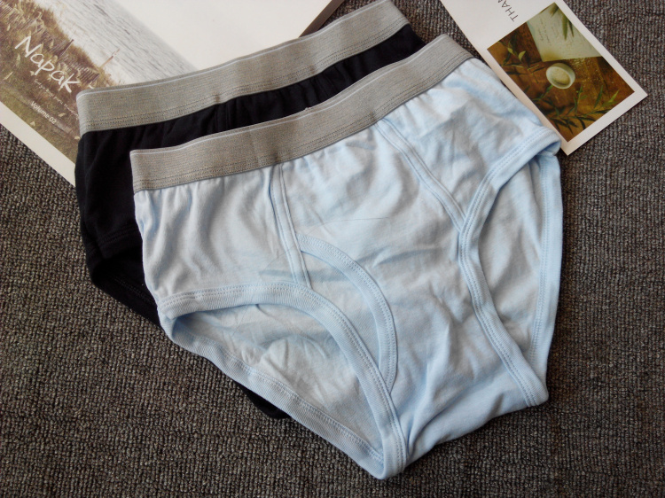 Quần lót nam bằng vải cotton tam giác cộng với size cộng với phân bón thoáng khí mồ hôi trắng cao eo trung niên quần lót nữ cao cấp
