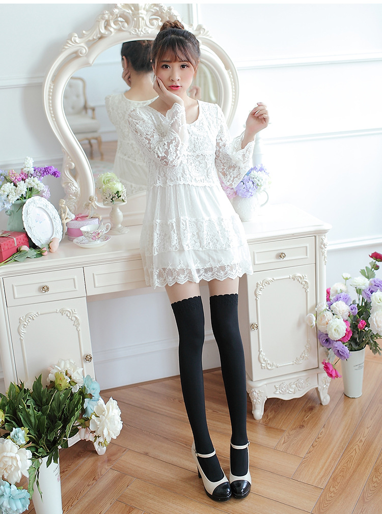 Đặc biệt hàng ngày Quần rompers ống cao giả vớ vớ đùi qua đầu gối mùa xuân và mùa thu đều được mã hóa quần lót đáy shop đồ lót