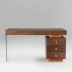 Thạc sĩ da yên ngựa phong cách thiết kế tối giản của Ý bàn làm việc đơn giản hiện đại bàn làm việc kết hợp đồ nội thất - Bàn