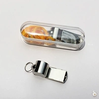 Металлический свист из нержавеющей стали длинные свистки, чтобы получить помощь для помощи для обучения транспортировке для детей.Сущность