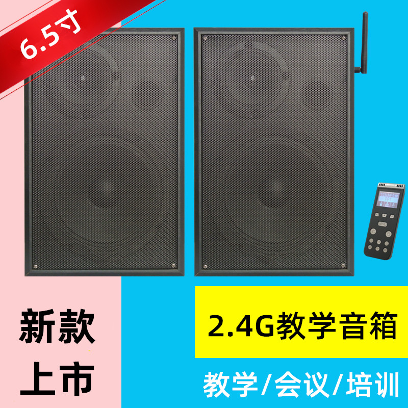 2 4g Wireless teaching sound box teaching wall-mounted active sound school training multimedia sound 6 5 inches