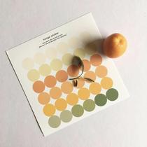 jeju stickers Jeju ins wind Orange small stickers set Orange small stickers recommended