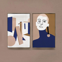 ) The Face of the Face) Barcelona designer series of abstract human art poster sets