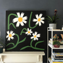 flower will not fade flower fafa French square decorative board flower shop cafe home art hanging painting