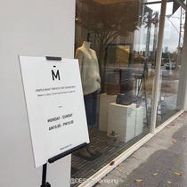 (NOW open ) Korea opening display rack physical store LOGO custom brand promotion display rack ins wind