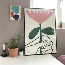 ) Flower) South Korean small crowdsourced illustrator Elegant Wind Colorful Flowers Fafa Art Poster Recommendation