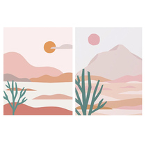 ) the rose pink) South Korean minority illustrator I have a gentle piece of desert art poster in my heart