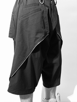 MOWSAW 20SS LP-02GC-A Wide Slacks geometric crotch pants