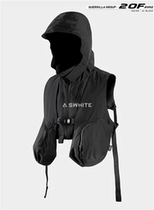 ji feng heavy 20F-AV02 Coordinate Layered Utility Vest Vest