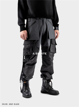 AS store Jifeng Heavy Industry 19F-ES-PL01 color-fitting trousers multi-pocket drawstring closure adjustment