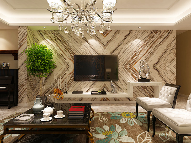 Anchor Background Cloth Fumbling Fast Hand Lavish Living Room Straight Podcast Wall Paper Men And Women Live Background Wall 3D Solid European style 