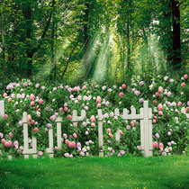 The outdoor landscape decorated stereoscopic background fabric 3D fast hand background wall of Yamaguo Palace Bamboo Forest