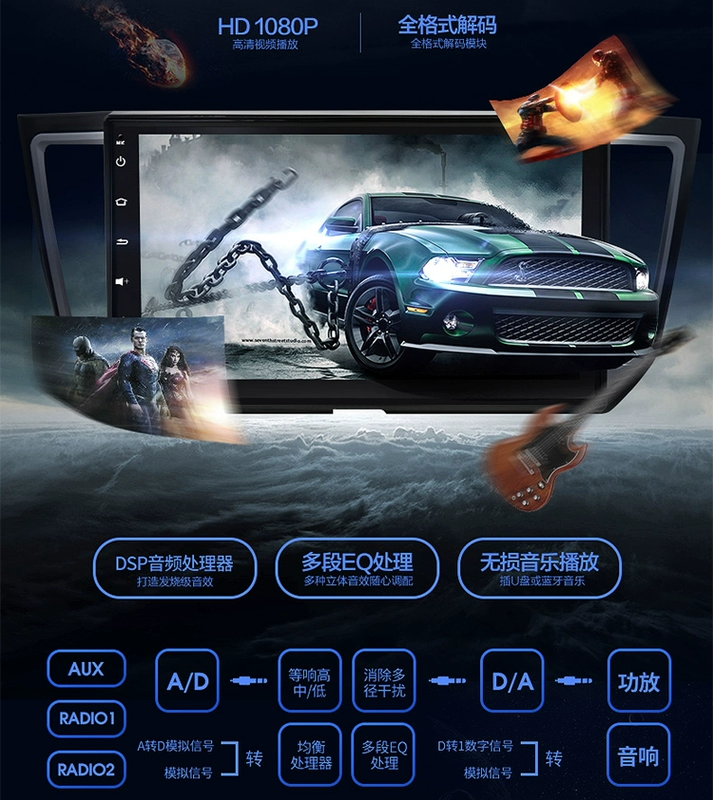 131415161718 Na Zhijie lớn 7U7 U5 U6 SUV điều hướng chuyên dụng Android điều hướng màn hình lớn - GPS Navigator và các bộ phận