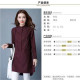 Cotton shirt women's long-sleeved 2023 spring and autumn new loose and thin wood ear side cover belly and age reduction middle-length shirt women