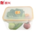 Hồi sinh hộp lưu trữ hình chữ nhật dung lượng lớn lò vi sóng lưu trữ hộp ăn trưa chịu nhiệt hộp kín hộp kín - Hộp cơm điện sưởi ấm