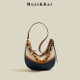 Muzi/Kai authentic retro casual canvas bag women's 2022 new fashion autumn and winter one shoulder messenger saddle bag