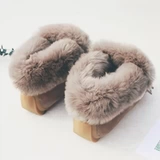 Зимние флисовые нескользящие сапоги, 2018, из натуральной кожи