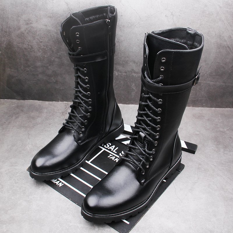 Summer Breathable High-Top Martin Boots for Men, Height-Increasing, British Style, Versatile Long Boots, Men's Work Boots Summer Breathable High-Top Martin Boots for Men, Height-Increasing, British Style, Versatile Long Boots, Men's Work Boots