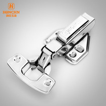 Buy 5 get 1 boutique wardrobe door hardware 304 stainless steel hinge Hydraulic buffer plane hinge large and medium curved straight