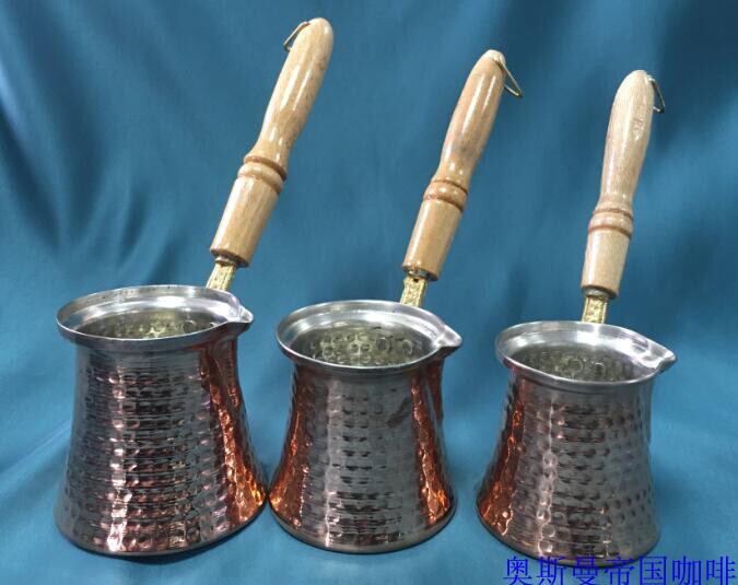In-Stock Imported Turkish Coffee Pot, Thickened Version, Turkish Imported Handmade Wooden Handle Copper Coffee Pot In-Stock Imported Turkish Coffee Pot, Thickened Version, Turkish Imported Handmade Wooden Handle Copper Coffee Pot