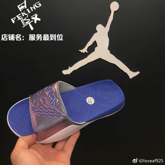 Mùa hè AA2516-021-100-007 quầy JORDAN 1 dép thể thao AJ1 Joe 1 dép vàng LOGO - Dép thể thao dép xỏ ngón nữ