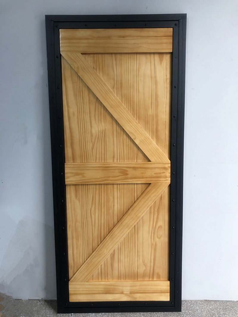 Retro Solid Wood Door Industrial Ferrite Toilet Door Creative Restaurant Bar Door Toilet Door