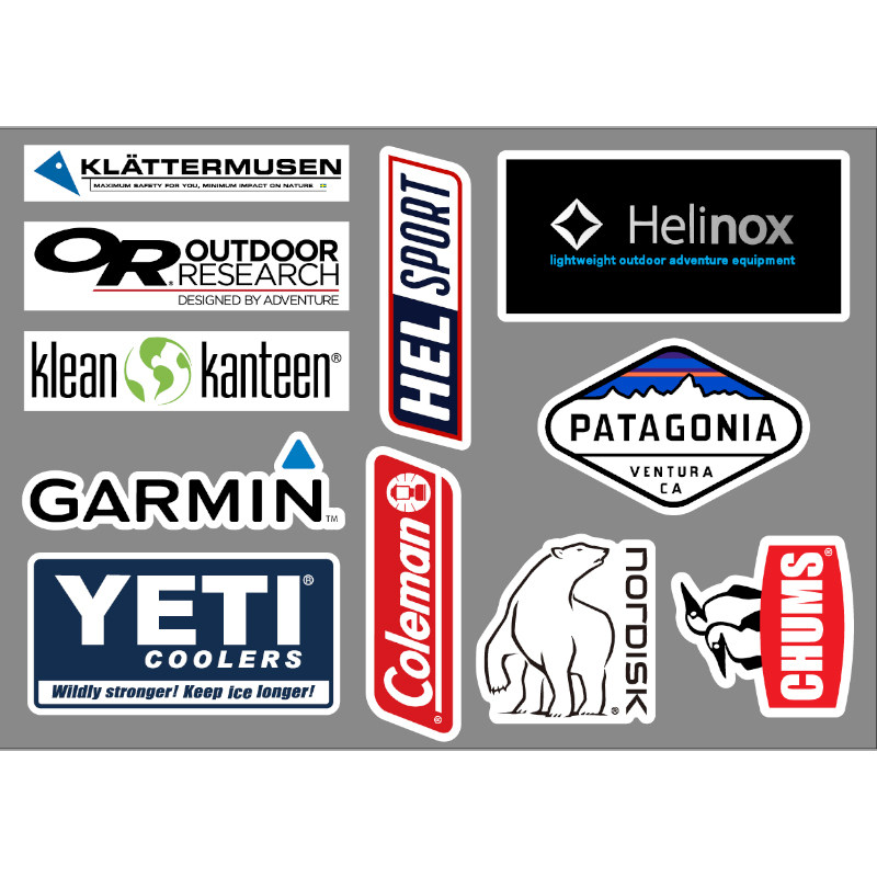 Player equipped with outdoor camping 3M sticker Great white Bear Helinox Mountain Mouse OR Jiamin Coleman