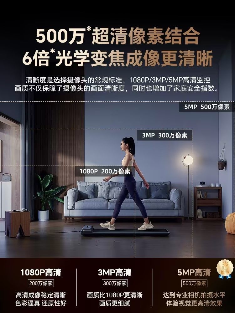 Camera for Home Use, Wireless Wifi, Can Be Connected to Mobile Phone for Remote Access, Indoor, No Need for Power Plug, High-Definition Night Vision, Door Peephole Monitoring