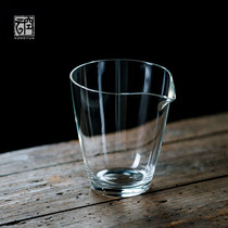  Empty cloud Japanese-style large-capacity glass fair cup for no reason high-end transparent tea dispenser high temperature resistant Kung Fu tea cup