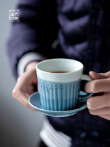  Japanese-style ceramic water cup Coffee cup Large capacity simple teacup European mug Household milk breakfast cup