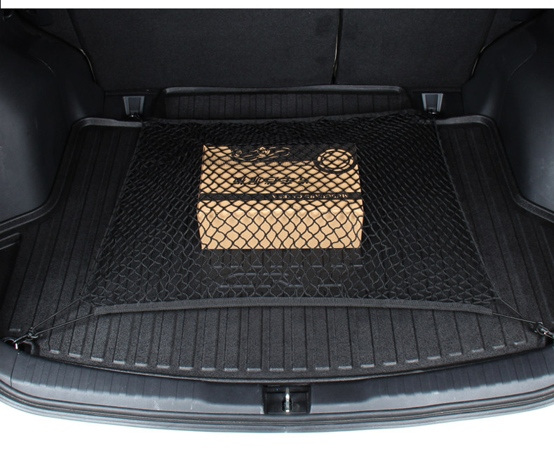 For VW Polo Mesh Rear Trunk Storage Nylon Net Luggage Organizer