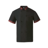 Шеф -повар обслуживание работы униформ с коротким рукавом в середине -Весенняя и летняя одежда мужская и женская ресторан ресторан ресторан ресторан кухня кухня двойной вычет